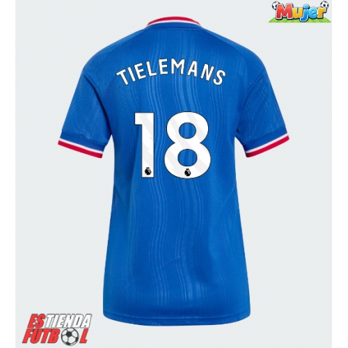 Manchester United Youri Tielemans #18 Segunda Equipación Mujer 2026-27 Manga Corta